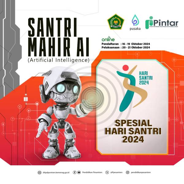 Kemenag Latih Santri Jadi Content Creator dan Mahir Artificial Intelligence, Ayo Daftar di sini!