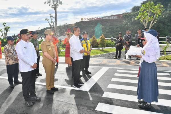 Jokowi Resmikan Bendungan Lausimeme di Deli Serdang