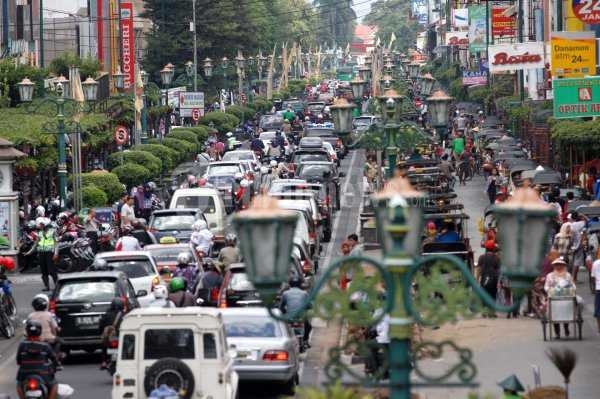 Malioboro Padat Merayap Jelang tahun Baru